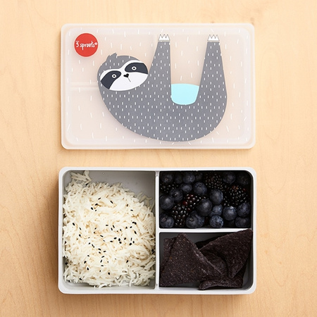 3 Sprouts Lunchbox Premium Silikon Leniwiec Grey