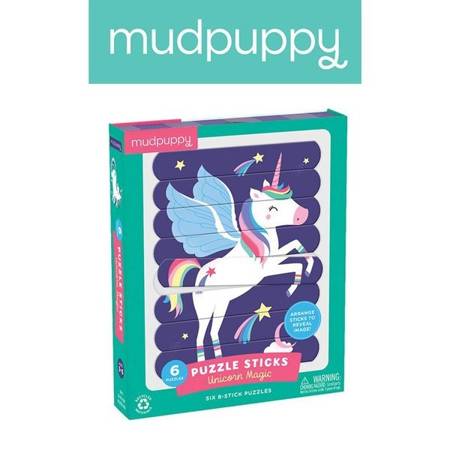 Mudpuppy Puzzle Patyczki Magiczne jednorożce 24 elementy 3+
